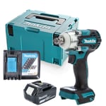 Makita DTW300 Impact Wrench + 1x 5Ah Battery, Charger & Case