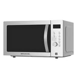 Grunkel - Digital microwave with grill and oven with 30 litre capacity made of stainless steel and 900 W. 5 power settings and 4 combination settings. Timer up to 60 minutes. Model MWG-30SS