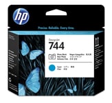 Original HP 744 Photo Black and Cyan Printead Cartridge