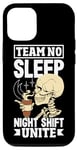 Coque pour iPhone 13 Midnight Shift Unite Skeleton Coffee Lover
