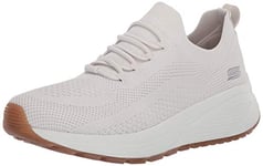 Skechers Women's Bobs Sparrow 2.0-Allegiance Crew Sneaker, Off White, 3 UK