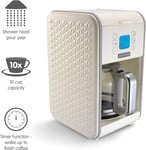 Coffee Maker Machine Pour Over Reusable Filter Beige Keep Warm Function 1.8L
