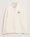 GANT Script Graphic Half Zip Sweater Cream