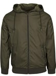 Build Your Brand Men's Windrunner Jacket, Green (Olive/Olive 00834), M UK