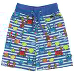 Småfolk Mönstrad Mjukisshorts Med Krabbor Brilliant Blue | Blå | 3-4 years