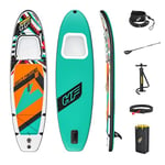 Hydro-Force Inflatable Stand Up Paddle Board | Complete Set with Hand Pump, Travel Bag and Built-in Window, 10FT, Breeze Panorama