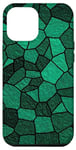 iPhone 15 Pro Max Green Aesthetic Kelly & Dark Forest Green Glass Illustration Case