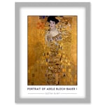 Gustav Klimt Portrait Of Adele Bloch-Bauer I The Lady in Gold Painting Artwork Framed Wall Art Print A4