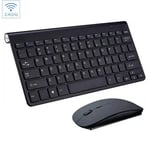 HUANGHUI Wireless Keyboard Mouse Set ，Waterproof 2.4G ，for Mac Apple PC Computer Wireless Keyboard with Mouse (Color : Black)
