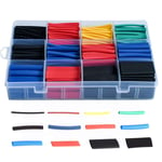 EasyULT 850 Pieces Heat Shrink Tubing, Cable Insulated Sleeving Tubes, Heat Shrink Wrap Tube Sleeving Electric Insulation Protection Kit, Shrink Ratio 2: 1, 5 Colors 12 Sizes
