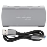 No Delay 1080P Silver Gray Video Capture Card USB 2.0 Game Capture Card Smoothly Pictures for PC