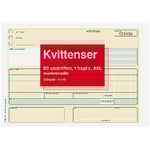 Blankett kvittens numrerad A5L 2x50 blad 5st