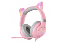 Onikuma Gaming Headset X30 kocie uszy rosa (med sladd)