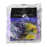 20pc Scented Tealights Night Candle Lavender Lemon 8hrs Burning Time by Baltus