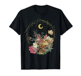 Flowers Mushroom Moon Graphic Men Women Children Cottagecore T-Shirt