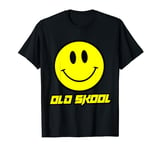 Old Skool 90s Rave Smiling Face EDM House Techno Smile T-Shirt