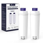 iRhodesy Water Filter Compatible with Delonghi DLSC002, Filters Replacement Compatible with Delonghi ECAM, Esam, ETAM, BCO, EC.(Pack of 2)