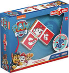 GEOMAG MAW01000 MAGICUBE Paw Patrol Construction Toy, Featuring Marcus, Ruben and Zuma, Multicoloured, 3 Cubess