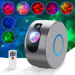 Star Projector, LED Galaxy Projector with Remote Control, Night Light Projector with Nebula Cloud for Decoration 15 Lighting Modes Sky Projection Lamp for Kids and Adults Room, Game, Party(Gray)