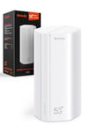 Tenda 5G01 Routeur 5G WiFi 6 1500Mbps - Modem 5G/4G LTE Double Bande, Slot Carte SIM Nano Débloqué, Plug et Play, Port Gigabit WAN/LAN, 6 Antennes Internes, Mesh Wi-FI+, Routeur 5G NR Entrée de Gamme