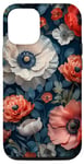 Coque pour iPhone 14 Élégance florale de minuit - Fleurs luxueuses