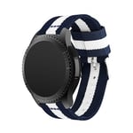 Nylonarmband Samsung Gear S3 Frontier/S3 Classic Blå/Vit
