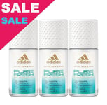 Adidas Women Pure Fresh Deodorant Roll-on Antiperspirant 3 x 50ml