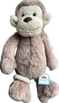 Jellycat Bashful Monkey Medium Brown London I am Soft Plush Gift Collectible Toy