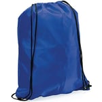 eBuyGB Unisex's Reusable Polyester Drawstring Backpack, Gym Rucksack, School Sport, PE Kit, Book Bag, Blue, 34 x 42 cm