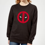 Marvel Deadpool Cracked Logo Women's Sweatshirt - Black - 5XL - Black