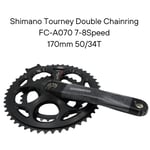 Shimano Tourney Crankset Double FC-A070 7-8Speed 170mm 50/34T w/o CG Black - UH
