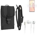 For Oppo Reno8 + EARPHONES Belt bag outdoor pouch Holster case protection sleeve