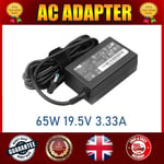 Replacement HP Stream 11-d007na 15-n278SA Blue Tip 65W 19.5V Laptop AC Adapter