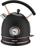 Rasonic Classic Retro Electric Kettle 1.8L Stainless Steel, 3KW Fast Quiet... 