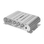 Maerex - Car Home 2.0 + Amplificateur de puissance Subwoofer Amplificateur de puissance 2.1 canaux (Batterie non incluse) (Argent Type a)