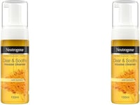 Neutrogena Clear and Soothe Mousse Cleanser, 150 Ml (Pack of 2)