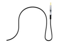 goobay - HDMI-kabel med Ethernet - HDMI hann til HDMI hann - 80 m - hybridkobber / fiberoptikk - svart - rund, 4K-støtte