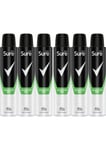 6 x Sure Men Quantum Dry AntiPerspirant Aerosol deodorant for men for 48HR 200ML
