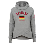 Official FIFA World Cup 2022 Snood Neck Hoodie , Girls, Germany, Age 12-13 Heather Grey