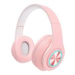 Newest Kids Bluetooth Headphones Wireless/Wired On Ear Headphones for Kids Adults (Pink)
