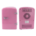 Pink UK Plug Mini Fridge 4L Portable Cooler Warmer Personal Refrigerator