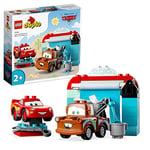 LEGO DUPLO | Disney and Pixar's Cars Lightning McQueen & Mater's Car Wash Fun Buildable Toy for 2 Year Old Toddlers, Boys & Girls, Birthday Gift Idea 10996