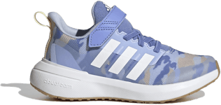 Adidas Fortarun 2.0 Cloudfoam Sport Running Elastic Lace Top Strap Shoes Tennarit Blue Fusion / Cloud White / Almost Yellow