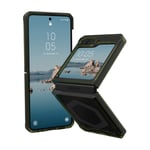 UAG Samsung Galaxy Z Flip5 Plyo Pro Cover Olive/Space Grey, gennemsigtig