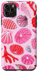 Coque pour iPhone 11 Pro Max Coquillages roses - Récif de corail - Pour la plage - Petite-fille