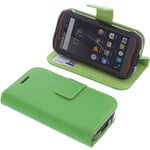 foto-kontor Cover compatible with Cubot King Kong Mini book-style green case