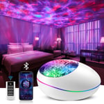 Projecteur Star Projecteur Galaxy Light, 16 couleurs changeantes + bruit blanc Sky Light Projector pour chambre à coucher, haut-parleur Bluetooth Star Night Light Projector, Galaxy Light Projector pour chambre