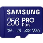 Samsung PRO Plus MicroSD card + Adaptor 256GB (2023)