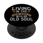 Old Soul New World Vintage Tee PopSockets PopGrip Interchangeable