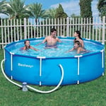 10 ft Steel Pro Frame Pool with 330 Gal Pump 56408